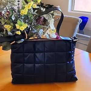 All Saints Black Quilted Shoulder Bag